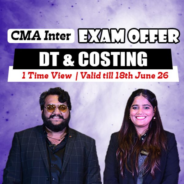 Picture of CMA INTER COMBO GROUP 1- COSTING + DIRECT TAXATION [EXAM OFFER]