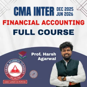 CMA INTER GROUP 1- FINANCIAL ACCOUNTING