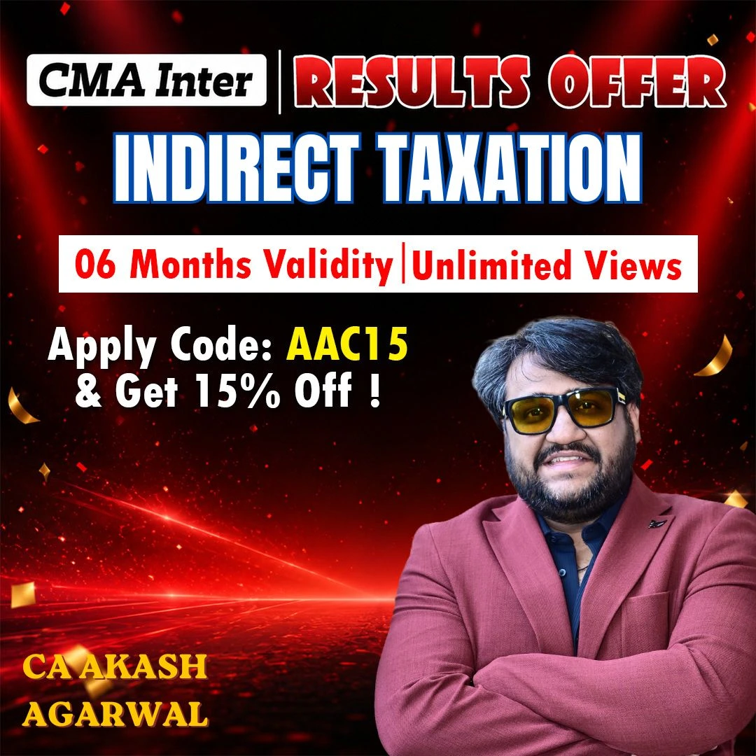 CMA INTER GROUP 1- INDIRECT TAXATION