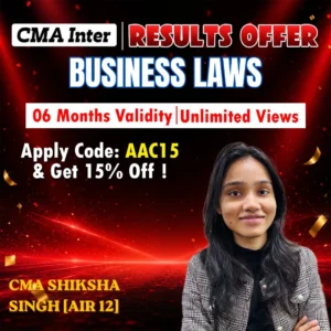 CMA Inter Business Laws & Ethics - CMA Shiksha Singh