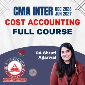 CMA INTER GROUP 1 - COST ACCOUNTING