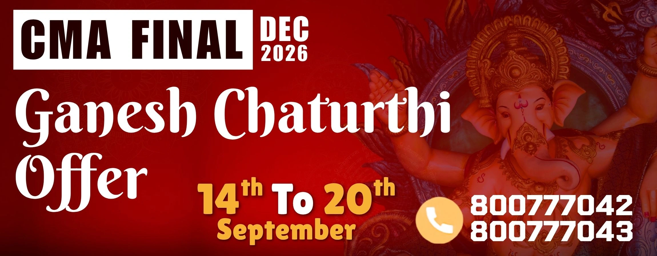 CMA FINAL MP Ganesh Chaturthi Offer App Banner