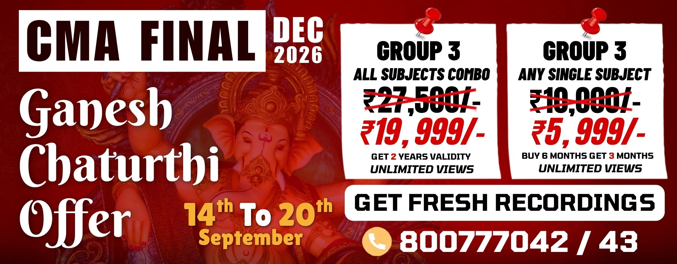 CMA FINAL P1 Ganesh Chaturthi Offer App Banner